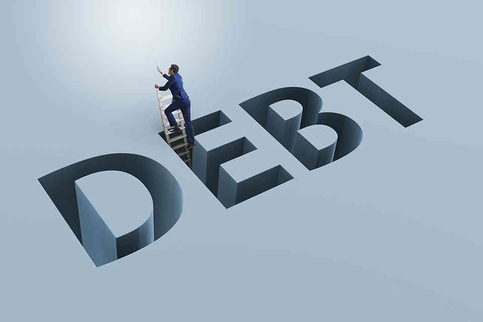 © Elnur - stock.adobe.com Schriftzug DEBT