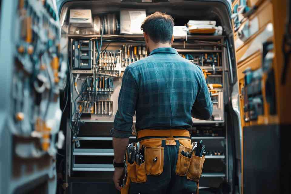 © WITTAYA ANGMUJCHA - stock.adobe.com Handwerker vor Werkbank